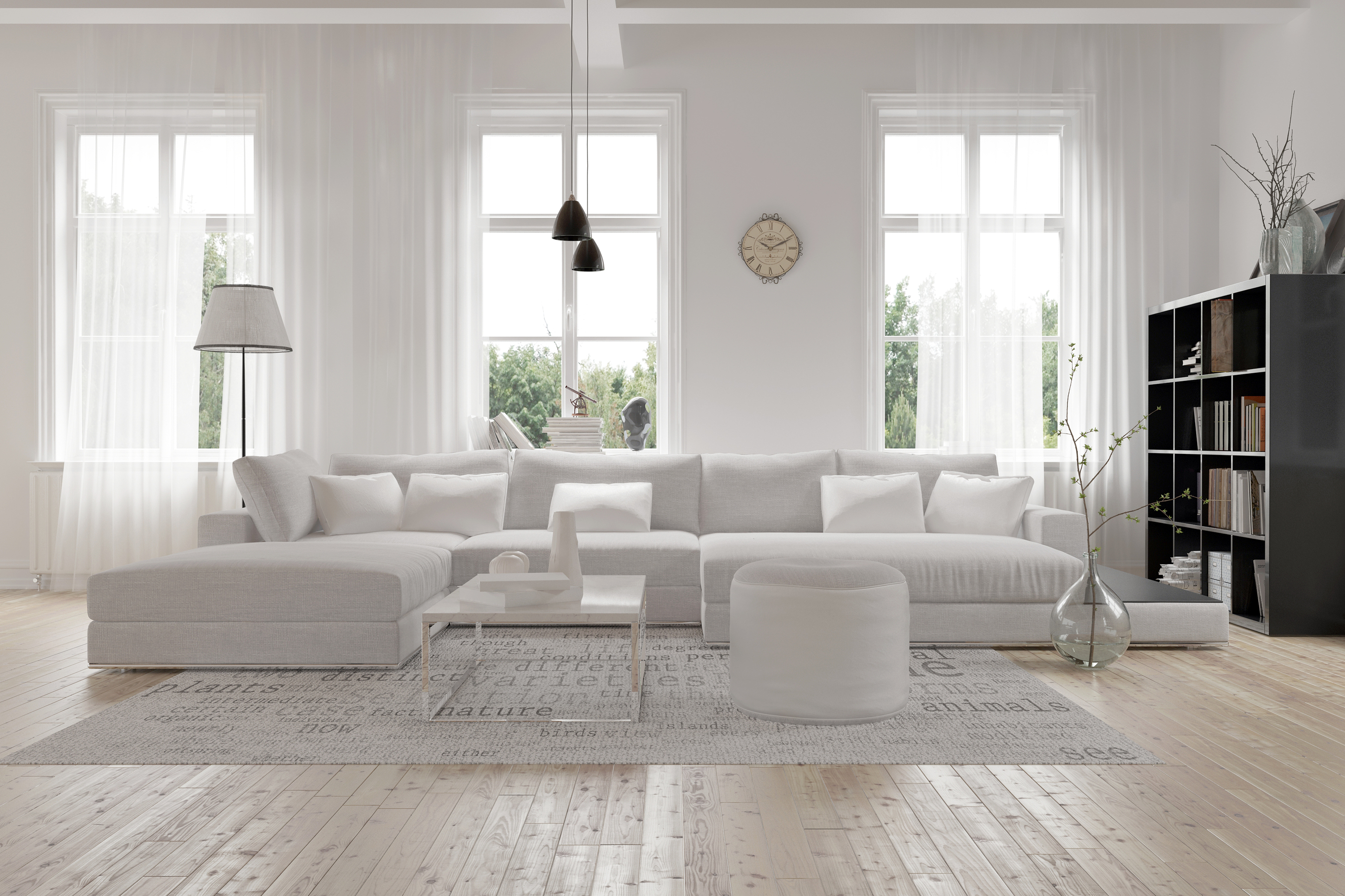 Living room interior furniture delivery